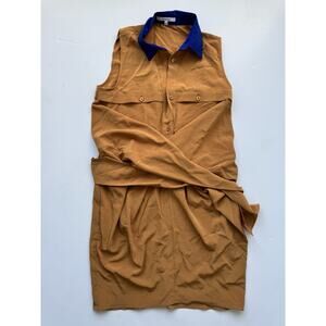 Carven Designer Dress Buttons, Silk mix, Size 36